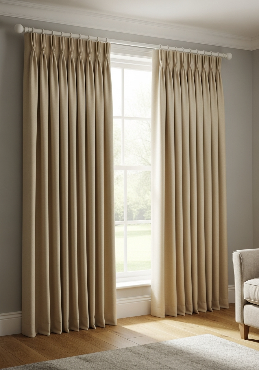 Pencil Pleat Curtains Dubai